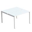 3660141254815-Bureau Bench 2 personnes EASYDESK - soit 2 plateaux L120xP80xH75 cm (L120 x P166) - Blanc-P_79441036_1-0