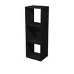 Bibliothèque modulaire MAXICOLOR - 3 cases - plateau imitation frêne noir