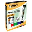 BIC ONYX 1482 - Pack de 4 marqueurs permanents - pointe ogive - couleurs assorties