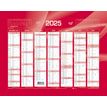 Quo Vadis - Calendrier bancaire 7 mois par face - 21 x 27 cm - rouge