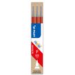 Pilot Frixion Point - 3 Recharges pour rollers effaçables - 0,5 mm - rouge
