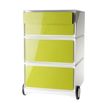 Caisson de bureau mobile EASYBOX - 2 tiroirs et 2 plumiers - Vert
