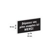 2012348178127-Plaque personnalisée avec votre texte - 80 x 40 mm - noire - adhésivée prête à poser--1