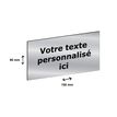 2012348178486-Plaque personnalisée avec votre texte - 150 x 80 mm - argentée - adhésivée prête à poser--0