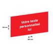 2012348178547-Plaque personnalisée avec votre texte - 200 x 100 mm - rouge - adhésivée prête à poser--0