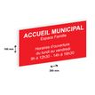 2012348178547-Plaque personnalisée avec votre texte - 200 x 100 mm - rouge - adhésivée prête à poser--1