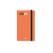 Agenda de poche Flex - 1 semaine sur 2 pages - 9,5 x 17,5 cm - corail - Oberthur