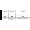ELVE - Bloc tombola 3 volets de 100 tickets - 50 x 150 mm - numéroté - blanc
