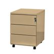 Caisson mobile - 3 tiroirs - beige - 56,7 x 54,1 x 41,8 cm