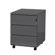Caisson mobile - 3 tiroirs - anthracite - 56,7 x 54,1 x 41,8 cm