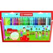 STABILO Trio A-Z - 30 Feutres dont 5 fluo - pointe moyenne