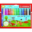 STABILO Power max - 18 Feutres - pointe large - couleurs assorties