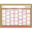 Quo Vadis - Calendrier bancaire 7 mois par face - 40,5 x 55 cm - or