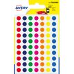 5014702026324-Avery - 420 Pastilles adhésives - couleurs assorties - diamètre 8 mm--0