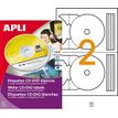 3270241198843-Apli Agipa - 200 Étiquettes adhésives CD/DVD blanches- Ø 117 mm - réf 119884--0