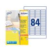 Avery - 2100 Mini Étiquettes multi-usages blanches - 46 x 11,1 mm - Impression laser - réf L7656-25