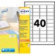 5014702000430-Avery - 1000 Mini Étiquettes multi-usages blanches - 45,7 x 25,4 mm - Impression laser - réf L7654-25--0
