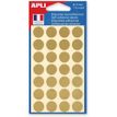 3270241006025-Apli Agipa - 112 Pastilles adhésives - or - diamètre 15 mm - réf 100602--0