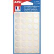 Apli Agipa - 112 Pastilles adhésives - argent - diamètre 15 mm - réf 100603