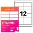 4004182436592-Office Star - 1200 Étiquettes multi-usages blanches - 97 x 42 mm - réf OS43659--0