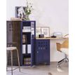 3219090958321-Casier de bureau avec pieds - 74 x 40 x 40 cm - bleu nuit nacré--3