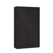 Armoire haute monobloc à rideaux ETIC - 198 x 120 cm - noir