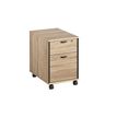 3483600874344-Caisson mobile MAMBO - Profondeur 60 cm - 2 tiroirs - Chêne Sonoma/noir--0