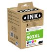 Cartouche compatible HP 903XL - pack de 4 - noir, cyan, magenta, jaune - ink