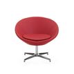 Chaise CIRCLE - siège pivotant - rouge