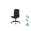 Fauteuil de bureau FLEXA - accoudoirs et appui-tête en option - noir