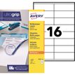 Avery - 1600 Étiquettes multi-usages blanches - 105 x 35 mm - réf 3423-100