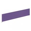 Ecran de séparation cadre aluminium H33 x L160 cm - cadre aluminium blanc - toile violet