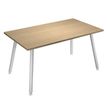 Bureau LEONARDO - 140 cm - Chêne chants chêne