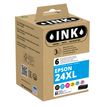 8720282009721-Cartouche compatible Epson 24XL Eléphant - pack de 6 - noir, cyan, magenta, jaune, cyan clair, magenta--0