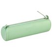 Clairefontaine - Trousse ronde - cuir teinté - vert pistache
