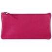 Clairefontaine - Trousse plate - cuir teinté - framboise