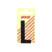 2012349362167-Pickup - Étiquette autocollante - 90 mm - Lettre L - noir mat-Avant-0