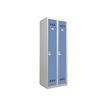 Vestiaire Industrie Propre - 2 portes - 180 x 60 x 50 cm - gris/beu