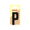 2012349362228-Pickup - Étiquette autocollante - 90 mm - Lettre P - noir mat-Avant-0