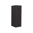 Classeur 4 tiroirs pour dossiers suspendus - 131 x 42 x 54 cm - noir