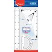 3154148971214-Maped - Kit de traçage 3 pièces : règle 30 cm, équerre 2 en 1, rapporteur 180°--0