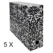 3130632897260-Exacompta Annonay - 5 Boîtes de transfert - dos 90 mm - toile blanc--0