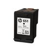 0889296160823-HP 651 - noir - cartouche d'encre originale (C2P10AE)-Angle droit-0