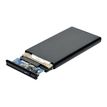 3567049000301-PORT Connect - Boîtier Sata Noir pour disque dur 2,5''-Angle gauche-0