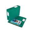 3045050357046-Oxford Memphis - Boîte de classement plastique - dos 80 mm - vert-Angle gauche-0