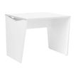 3483600713230-Bureau YES ! - 80 cm - Pieds panneaux fixes - Blanc-Angle gauche-0