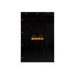3037922020097-Rhodia - Bloc notes - A4 + - 160 pages - petits carreaux - noir-Avant-0