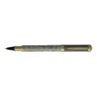 Enzo Varini Palazzo Maiolica - Roller acier - fond beige motif argenté