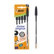 3086123734678-BIC Cristal Original - 5 Stylos à bille - noir - 1 mm - pointe moyenne--3