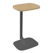 Gueridon ILO - L40xP30xH66cm - pieds carbone - finition chêne clair